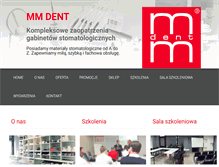 Tablet Screenshot of mmdent.com.pl